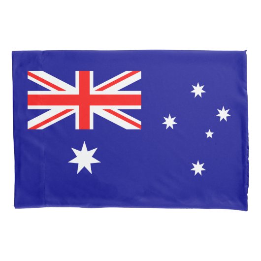Patriottische Australische vlag Kussensloop (Voorkant)