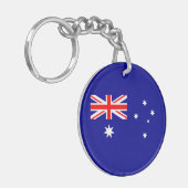 Patriottische Australische vlag Sleutelhanger (Voorkant Links)