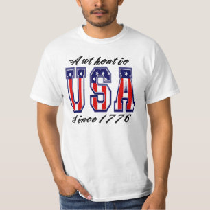 Patriottische Authentic USA sinds 1776 T-shirt