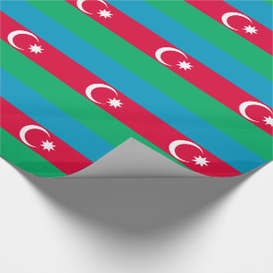 Patriottische Azerbeidzjaanse vlag Cadeaupapier