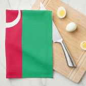Patriottische Azerbeidzjan Flag Kitchen Towel Theedoek (Quarter Fold)
