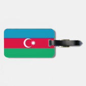 Patriottische Azerbeidzjan vlag Bagagelabel (Achterkant horizontaal)