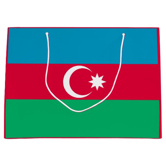 Patriottische Azerbeidzjan vlag Groot Cadeauzakje (Voorkant)