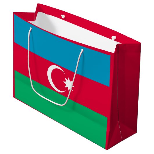 Patriottische Azerbeidzjan vlag Groot Cadeauzakje (Voorkant Gekanteld)