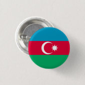 Patriottische Azerbeidzjan vlag Ronde Button 3,2 Cm (Voorkant /achterkant)