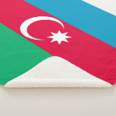 Patriottische Azerbeidzjan vlag Sherpa Deken (3/4)