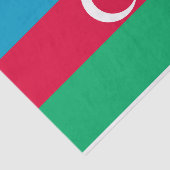 Patriottische Azerbeidzjan vlag Tissuepapier (Detail)