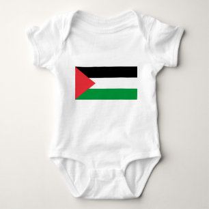 Patriottische baby bodysuit met Palestijnse vlag