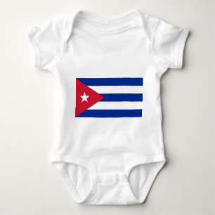 Patriottische baby bodysuit met vlag Cuba
