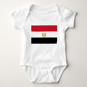 Patriottische baby bodysuit met vlag Egypte