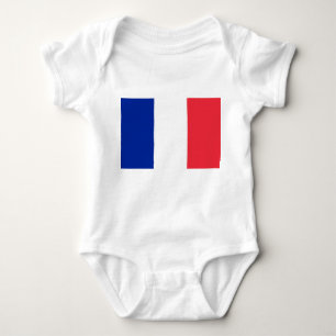 Patriottische baby bodysuit met vlag Frankrijk