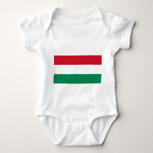 Patriottische baby bodysuit met vlag Hongarije