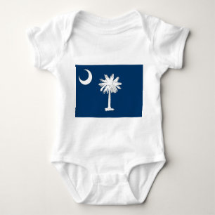 Patriottische baby bodysuit met vlag South Carolin