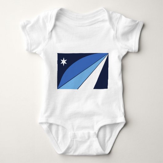 Patriottische baby bodysuit met vlag van Colombia (Voorkant)