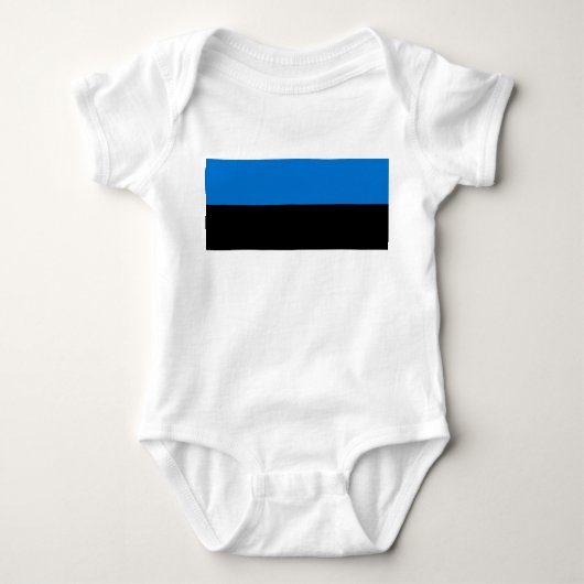 Patriottische baby bodysuit met vlag van Estland (Voorkant)