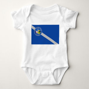 Patriottische baby bodysuit met vlag van Las Vegas