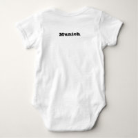 Patriottische baby bodysuit met vlag van München