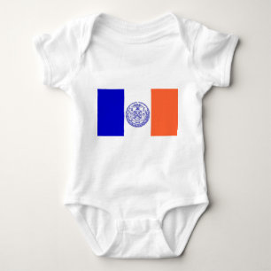 Patriottische baby bodysuit met vlag van New York