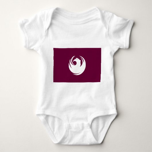 Patriottische baby bodysuit met vlag van Phoenix C (Voorkant)