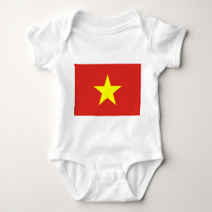 Patriottische baby bodysuit met vlag Vietnam