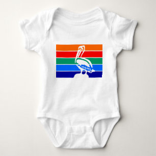 Patriottische baby bodysuit, vlag van Sint-Petersb Romper
