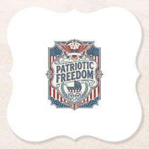 Patriottische baby shower vector grafische T-shirt Kartonnen Onderzetters