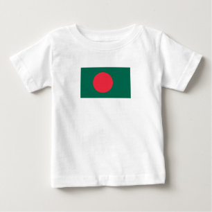 Patriottische baby T-shirt met vlag van Bangladesh