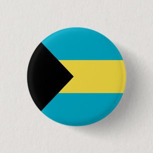 Patriottische Bahamaanse vlag Ronde Button 3,2 Cm