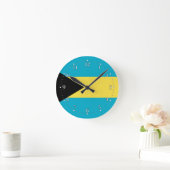 Patriottische Bahamaanse vlag Ronde Klok (Huis)