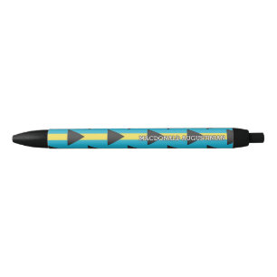 Patriottische BAHAMAS FLAG Persoonlijk Zwarte Inkt Pen