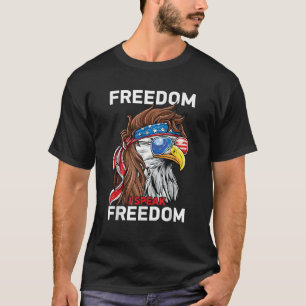 Patriottische Bald Eagle Vrijheid VS Amerikaanse v T-shirt