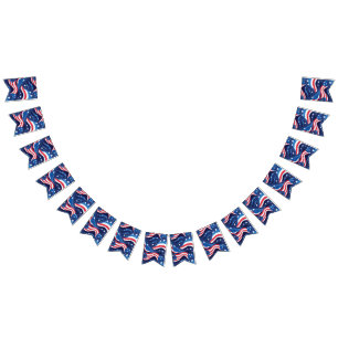 Patriottische banner vlaggen