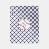 Patriottische Baseball Fleece Blanket (Voorkant)