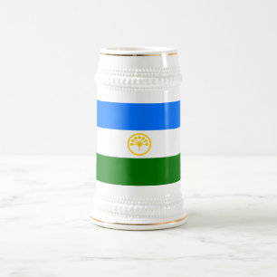 Patriottische Bashkortostan Vlag Bierpul