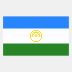 Patriottische Bashkortostan Vlag Rechthoekige Sticker
