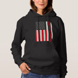 Patriottische Basketbal Coach Basketbal Speler Vad Hoodie
