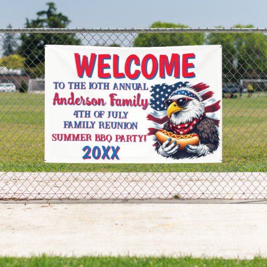  Patriottische BBQ Party Banner (Insitu)