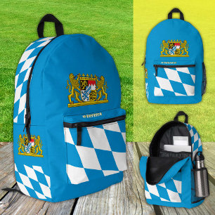Patriottische Beierse rugzak, Duitsland, Beierse v Bedrukte Rugzak