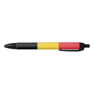 Patriottische Belgische vlag Blauwe Inkt Pen