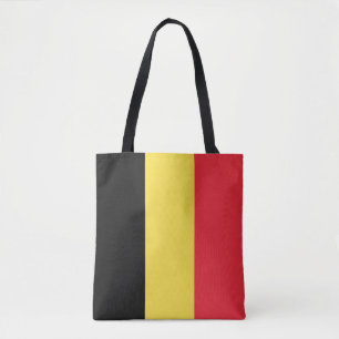 Patriottische Belgische Vlag Boodschappentas Draagtas