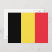 Patriottische Belgische vlag Briefkaart (Voorkant / Achterkant)