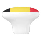 Patriottische Belgische vlag Keramische Knop (Zijkant)