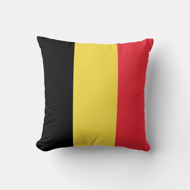 Patriottische Belgische vlag Kussen (Voorkant)