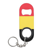 Patriottische Belgische vlag Mini Flessenopener (Voorkant)
