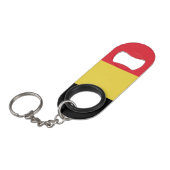 Patriottische Belgische vlag Mini Flessenopener (Voorkant Gekanteld)