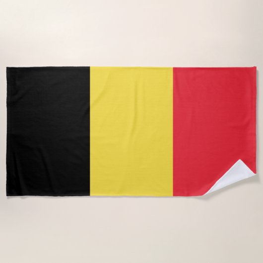 Patriottische Belgische Vlag Strandlaken (Voorkant)