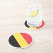 Patriottische Belgische Vlag Zandsteen Onderzetter (Zijkant)