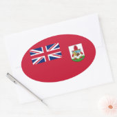 Patriottische Bermuda vlag Rechthoekige Sticker (Envelop)
