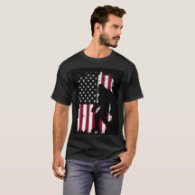 Patriottische Bigfoot Amerikaanse Vlag