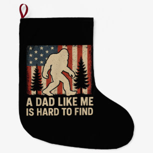 Patriottische Bigfoot Een Vader Als Mij Is Moeilij Grote Kerstsok
